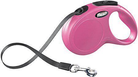 Flexi - New Classic M 5M Bånd Pink Max 25Kg
