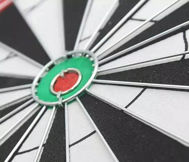 (Ø45cm) Steel Dartscheibe Doppelseitiges Turnier Dartboard inkl. Pfeile - Bunt