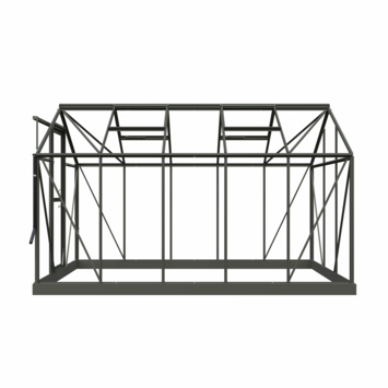 Royal Well Mary III kweekkas aluminium groengrijs 7,63 m²