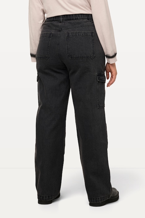 Cargojeans Mandy, weites, gerades Bein, Taschen
