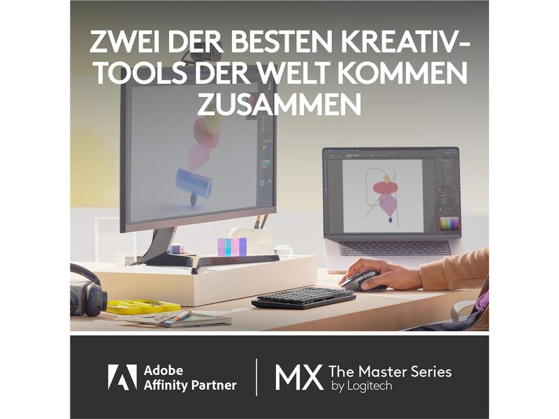 Logitech Maus MX Master 3S for Mac space grey Für Mac optimierte Präzisionsmaus mit «Logitech Flow»-Technologie