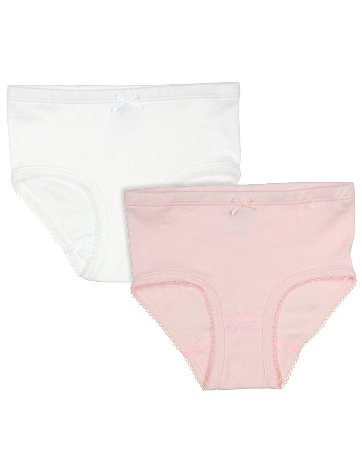Unterhose CLASSY GIRL 2er-Pack in weiß/rosa