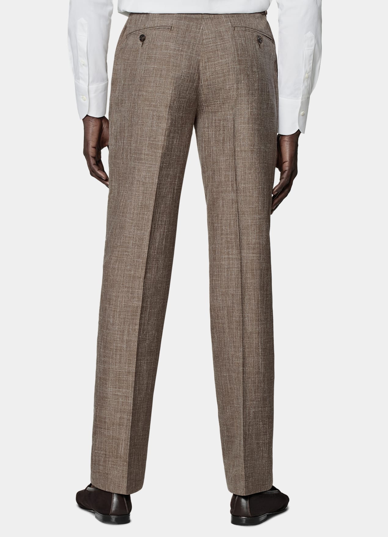 Costume Havana coupe Tailored marron moyen