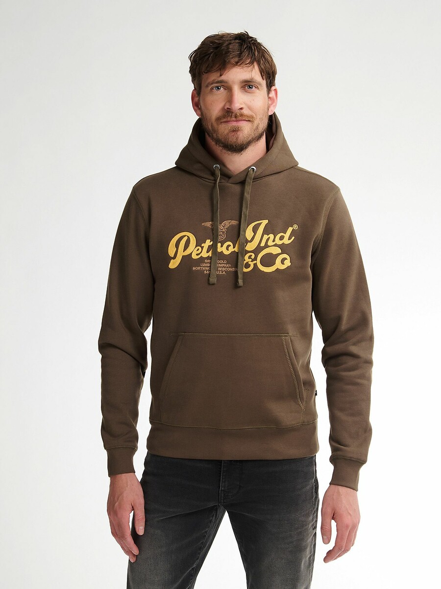 INDÚSTRIAS PETROLÍFERAS<br>Moletom com Capuz Estampado