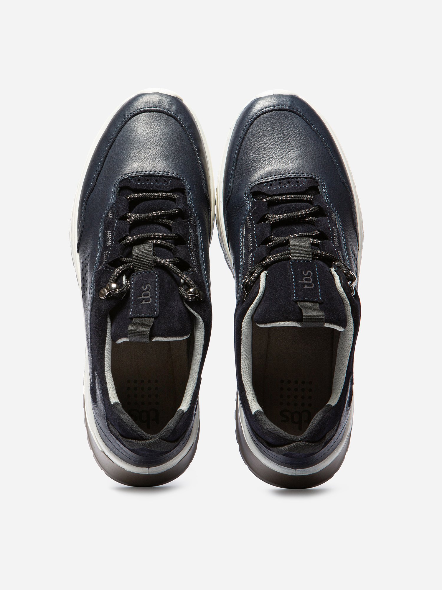Baskets Homme Imperméable Cuir Marine