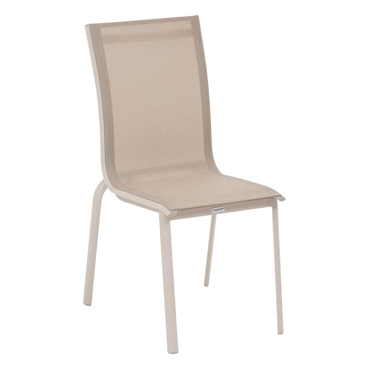 CHAISE AXANT EMPILABLE LIN ARGILE