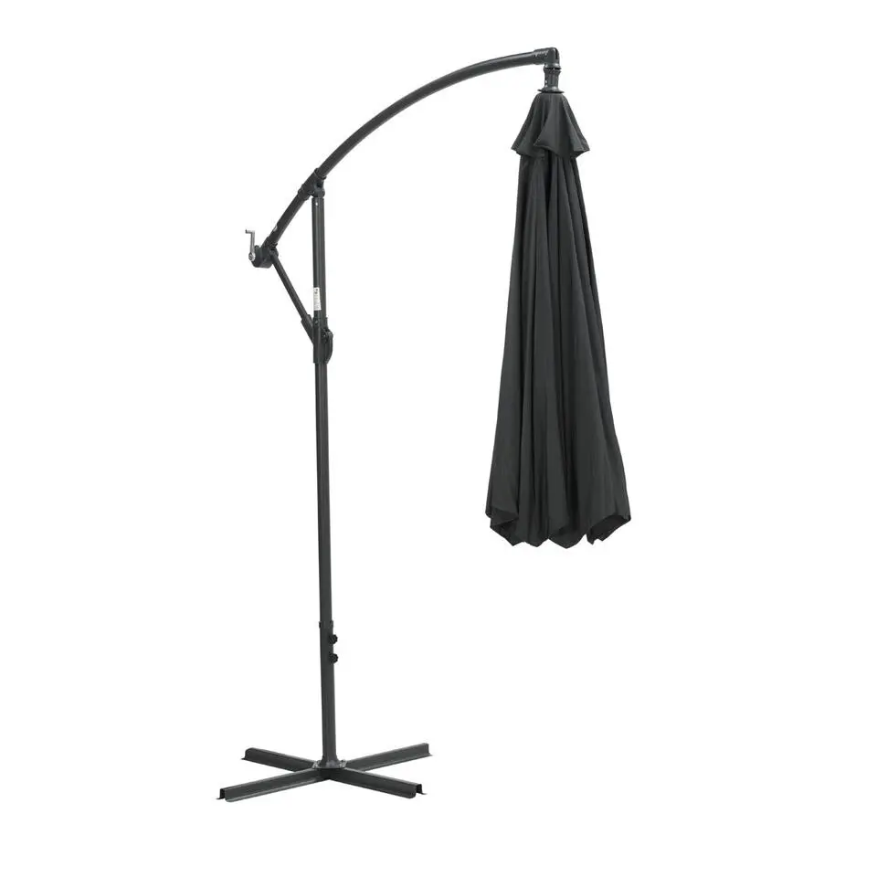 Garden Impressions Athene Zweefparasol Ø300 cm donker grijs