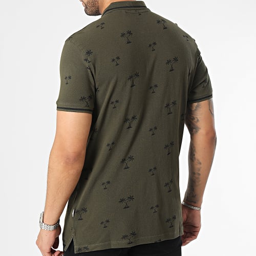 Polo Manches Courtes 20715468 Vert Kaki Floral