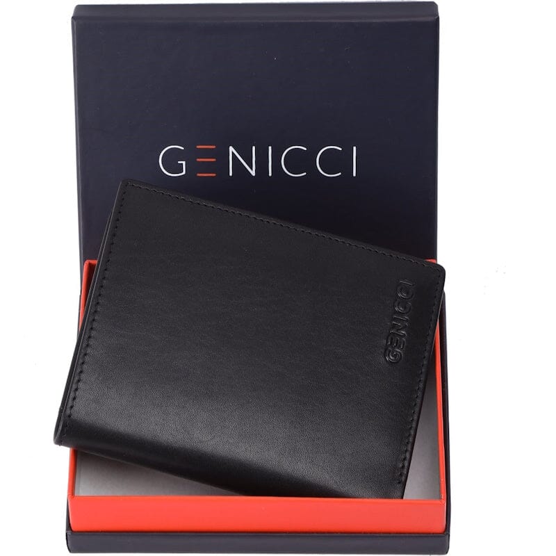 Genicci Noble Roger Heren Portemonnee Black