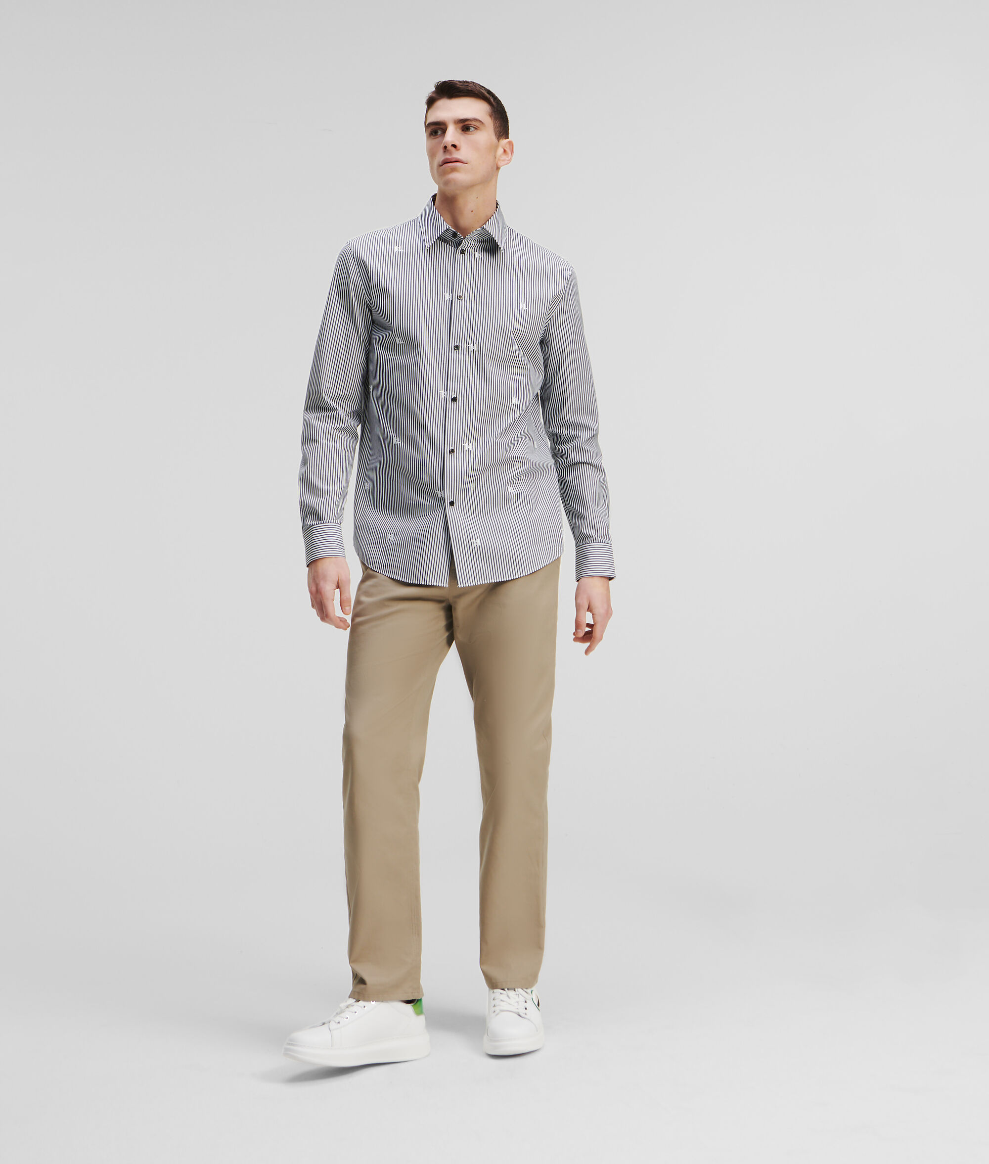 CHEMISE RAYÉE KL MONOGRAM