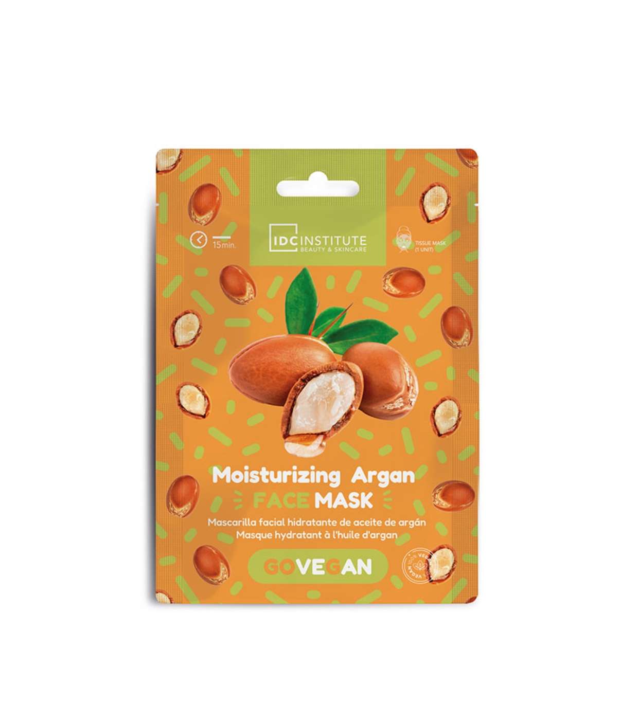 IDC Institute - *GoVegan* - Máscara Facial - Hidratante com Óleo de Argan