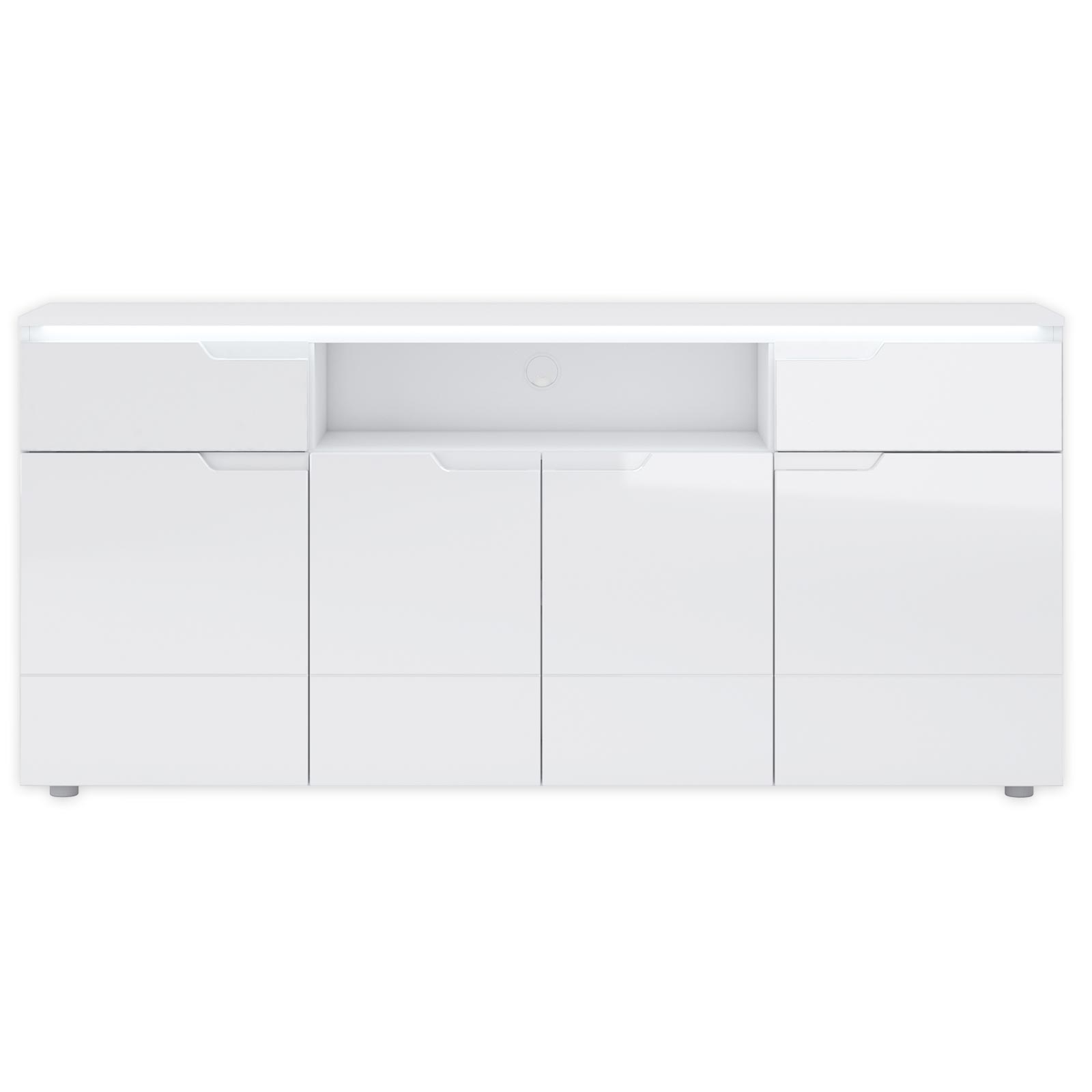 TV-Sideboard HILTON - weiß Hochglanz - 180 cm