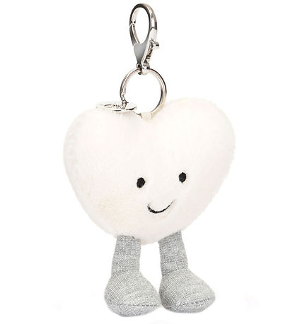 Jellycat N?glering - 13x9 cm - Amuseables Cream Heart