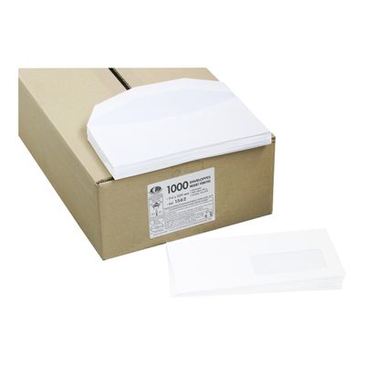 La Couronne - 1000 Enveloppes C5/6 114 x 229 mm - 80 gr - fenêtre 45x100 mm - blanc