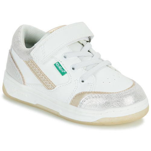 Kickers - KOUIC - Blanc / Doré