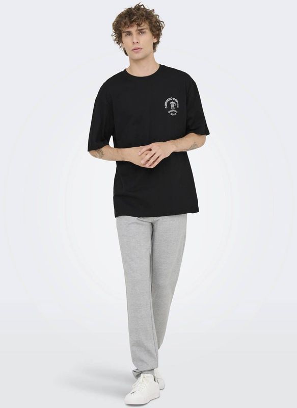 Onsnathan - T-shirts - Katoen - Korte Mouwen - Relaxed Fit - Bedrukt Detail