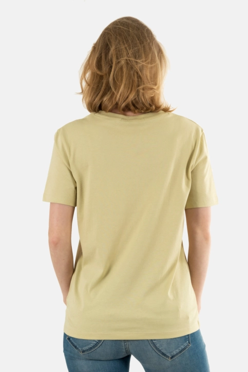 Tee shirt calvin klein jeans embro badge lfu green haze