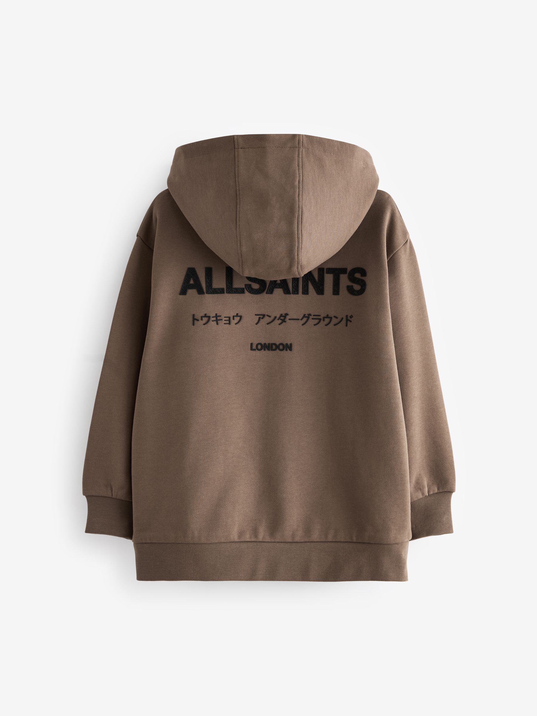 Bruin/Textuur - smALLSAINTS Oversized Underground Pullover Hoodie