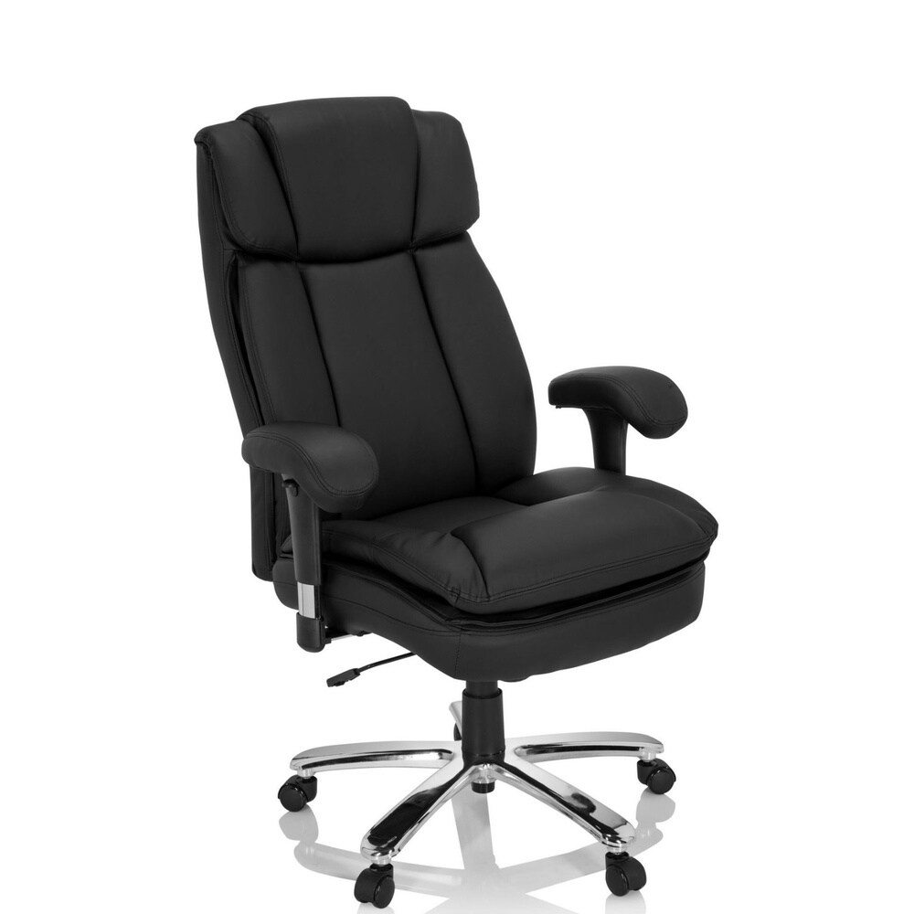 XXL Drehstuhl BUILDER XXL I Kunstleder mit Armlehnen (höhenverstellbar) hjh OFFICE