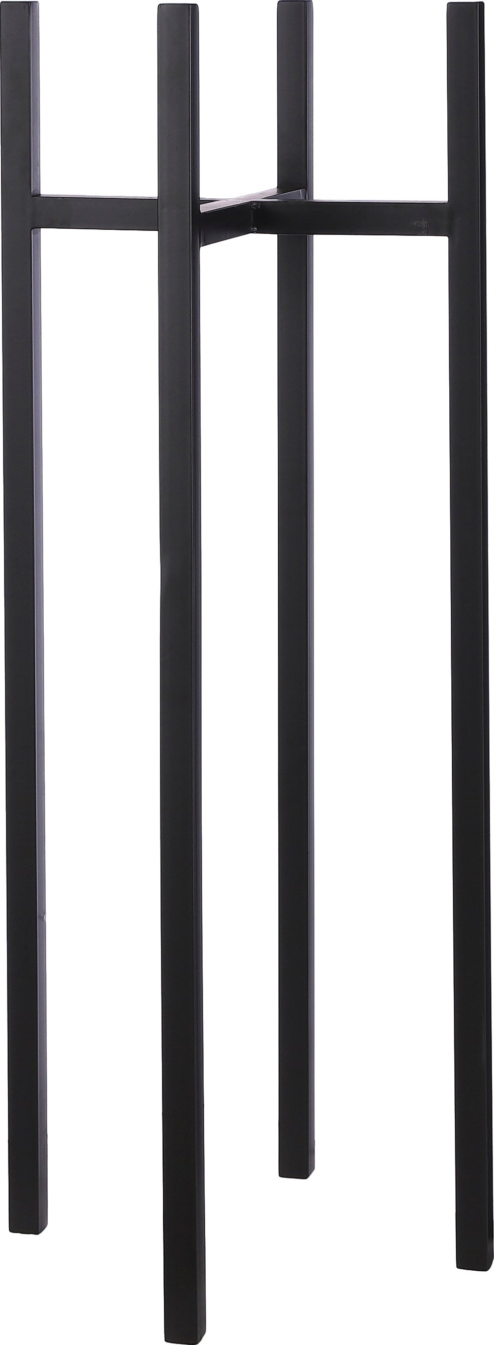 Mica Decorations plantenstandaard Ascot zwart 37,5 x 37,5 x 95 cm