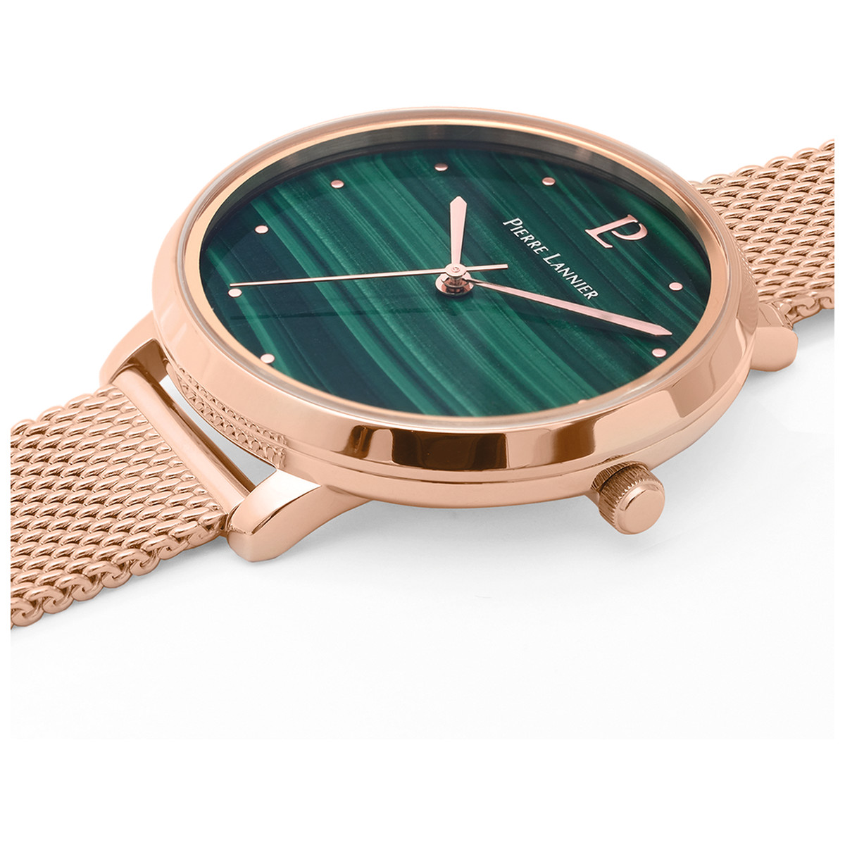 Montre Pierre Lannier femme acier doré rose