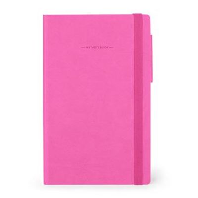 Legami My Notebook - Carnet de notes à élastique - 13 x 21 cm - ligné - rose fuchsia