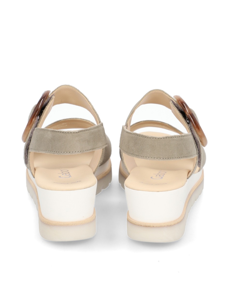 Veloursleder Sandale