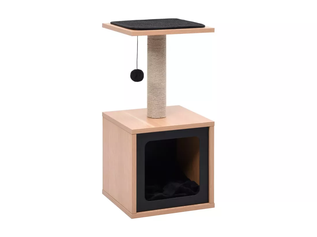 Arbre à chat avec tapis à gratter en sisal 62 cm