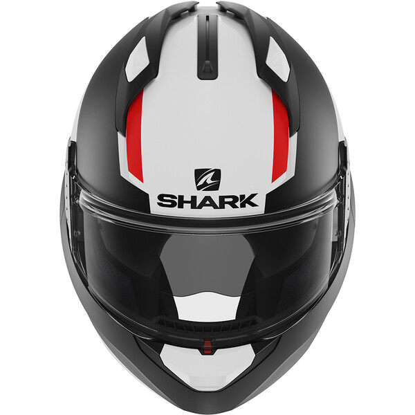Shark - Casque EVO-GT Sean Blanc / Noir Mat / Rouge