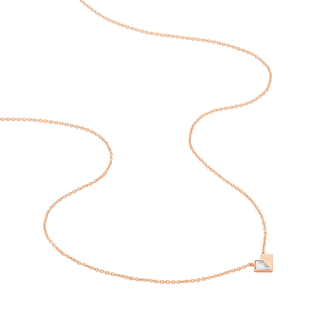 Collier Rossana Argent Rose Turquoise Blanche