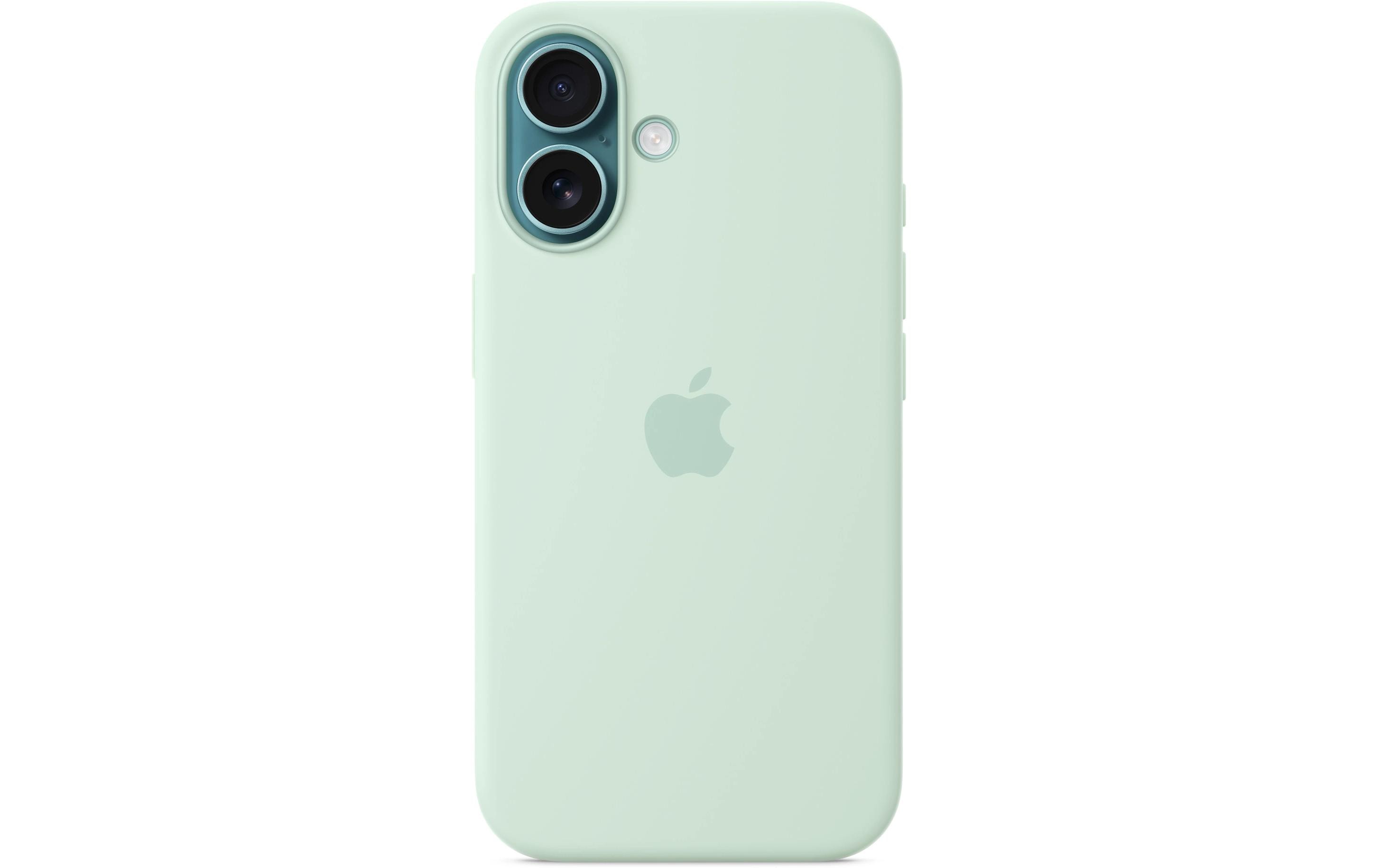 Silicone Case mit MagSafe iPhone 16 AquamarineSilikon-Backcover mit «MagSafe» für das Apple iPhone 16