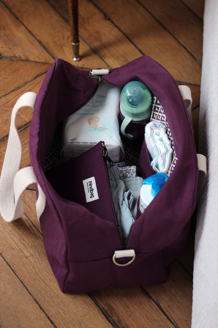 Sac à langer Prune : Charlie et sa pochette Lou