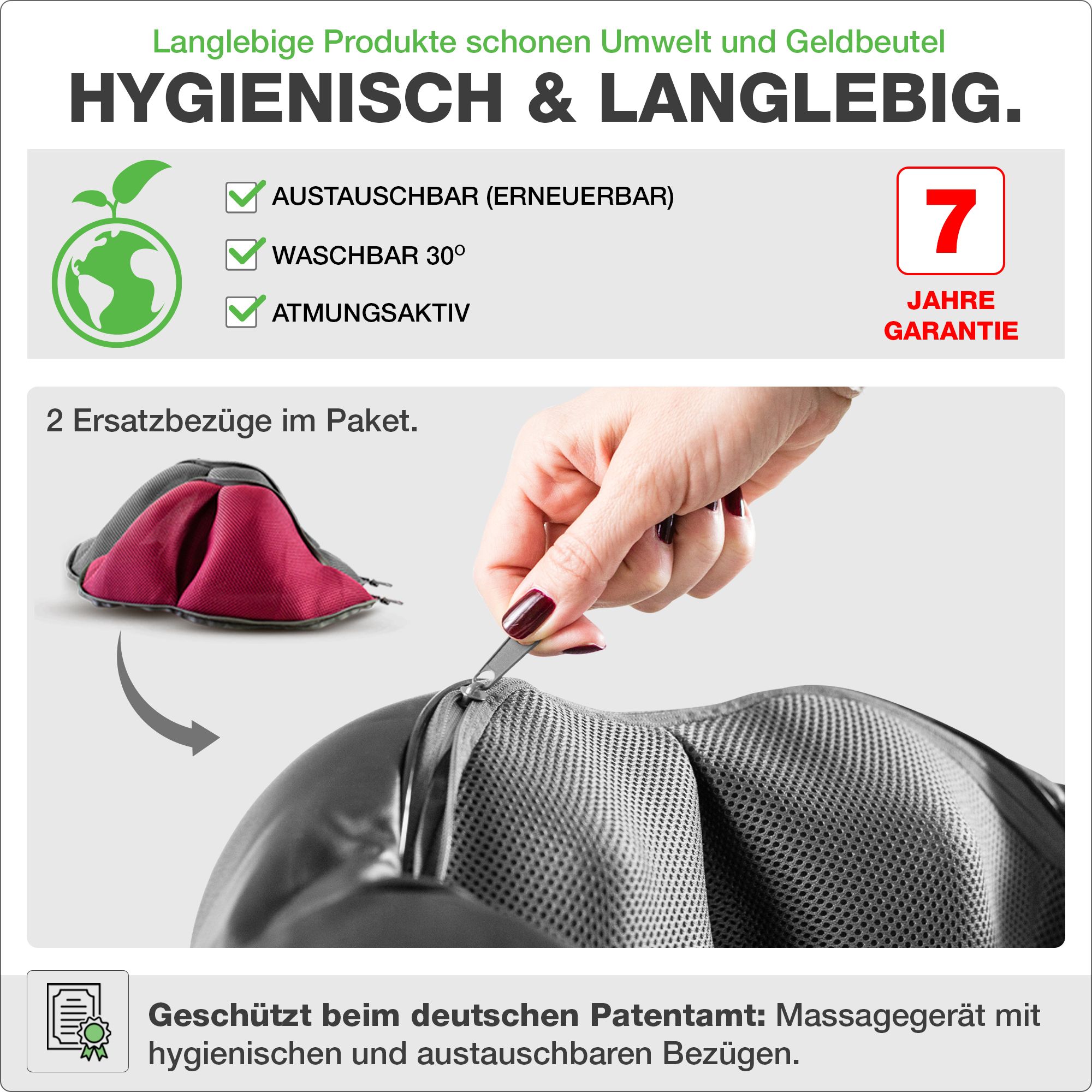 Donnerberg Nackenmassagegerät mit Akku Massagegerät
