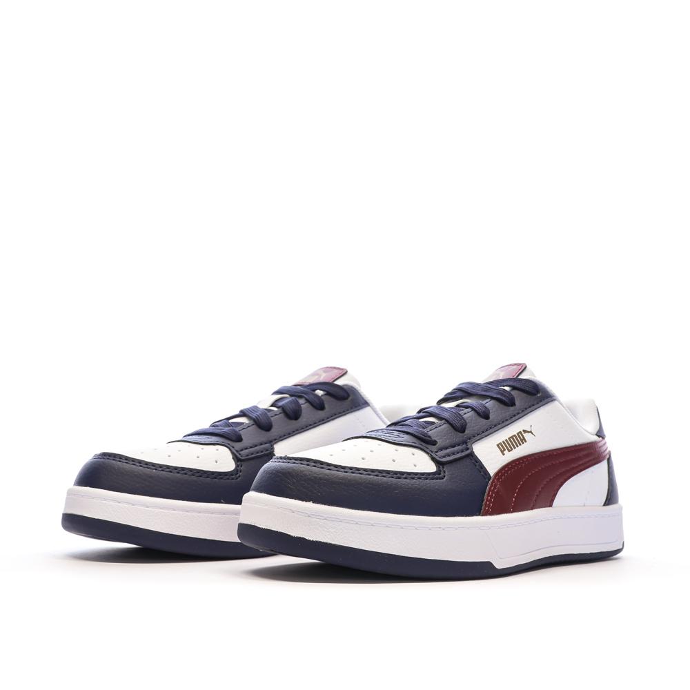 Puma Baskets Blanches/Bordeaux/Noires Garçon Puma Caven