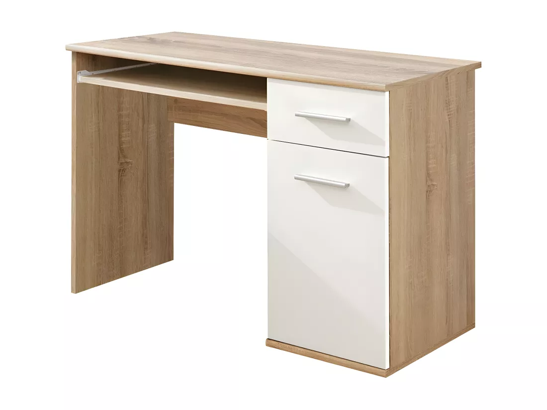 Bureau enfant, Ado avec étagère coulissante, 1 porte et un tiroir collection DENVER