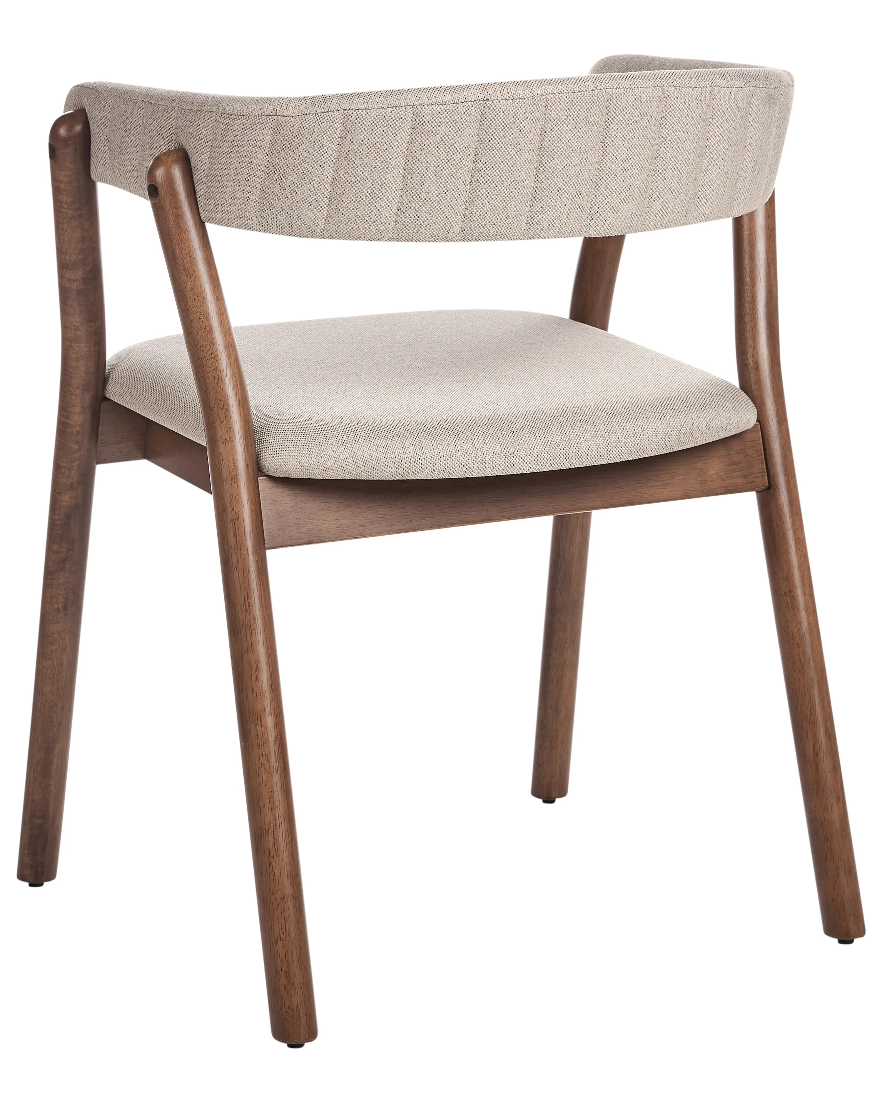 Set van 2 eetkamerstoelen MYLO Stof Donkerbruin/beige