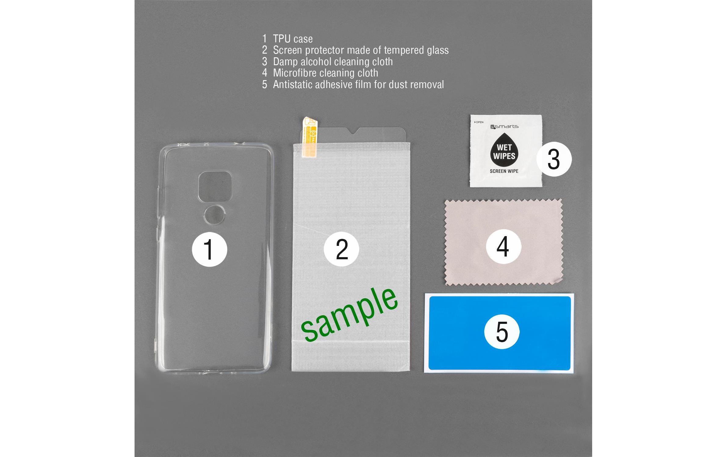 360° Protection Set iPhone 7 / 8 / SE2 / SE3Set aus Displayschutzfolie und flexibler TPU-Hülle