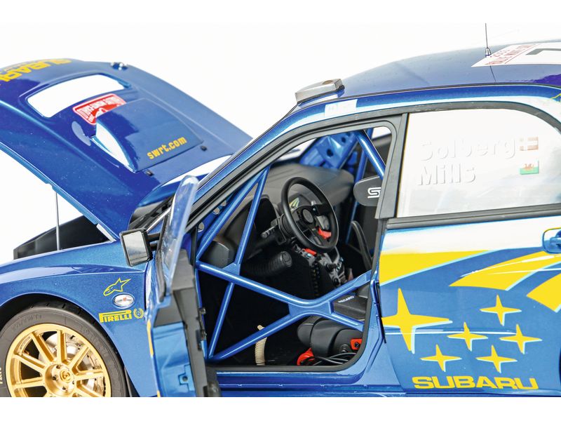 IXO Models Premium Kit Subaru Impreza Rally MC 2003 1:8 Detailgetreuer Standmodellbausatz im Massstab 1:8