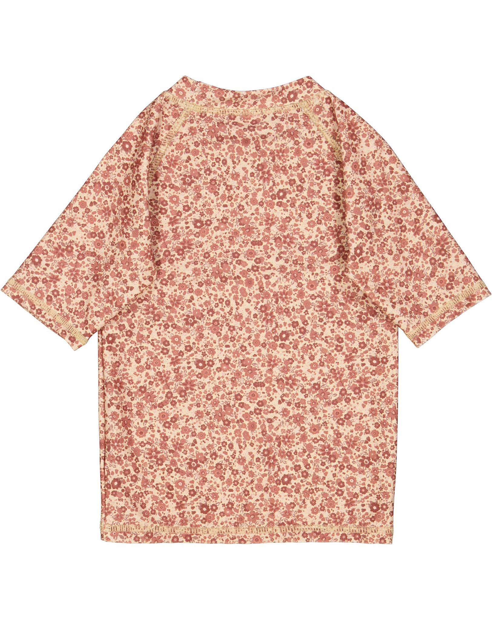 Kurzarm-Badeshirt JACKIE FLOWER in red