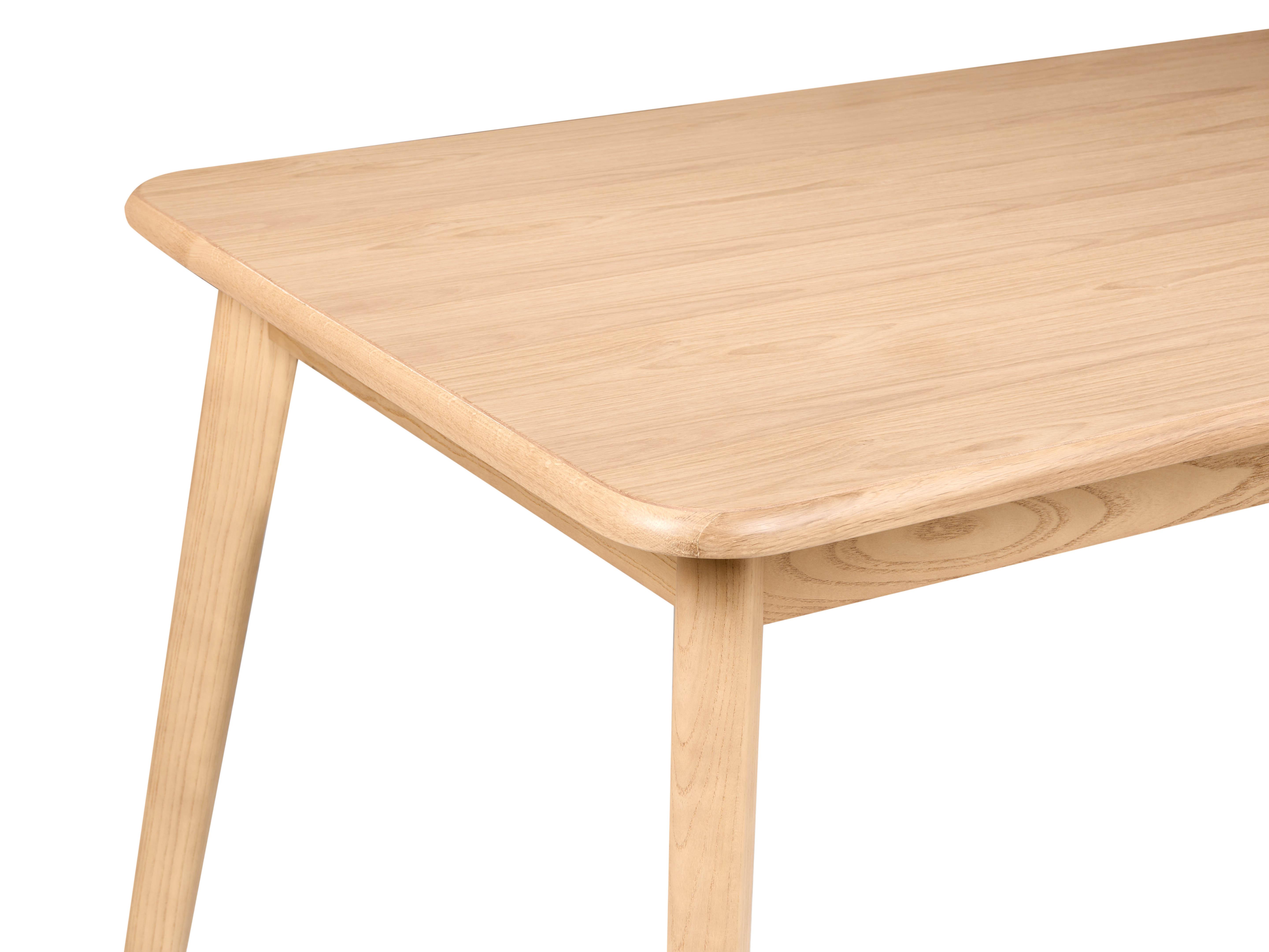 Eettafel KEHO Licht eikenhout 90 cm 200 cm