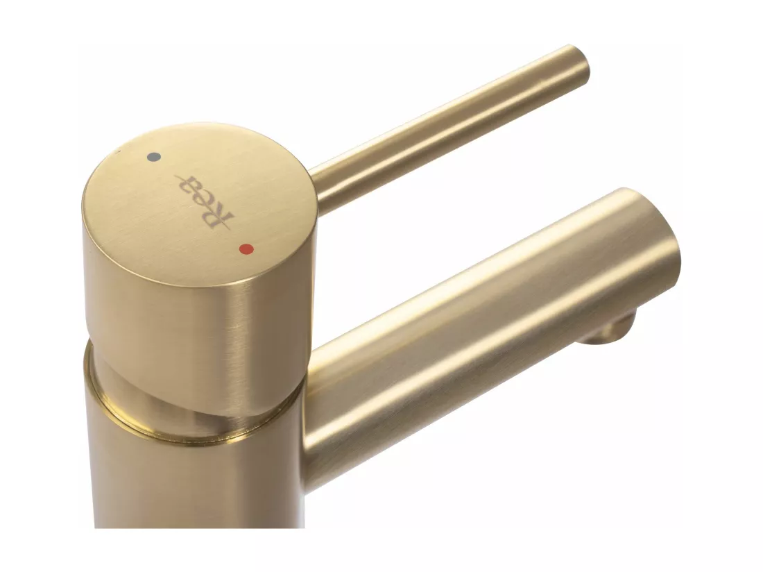 Robinet De Lavabo Rea Tess Low Brush Gold