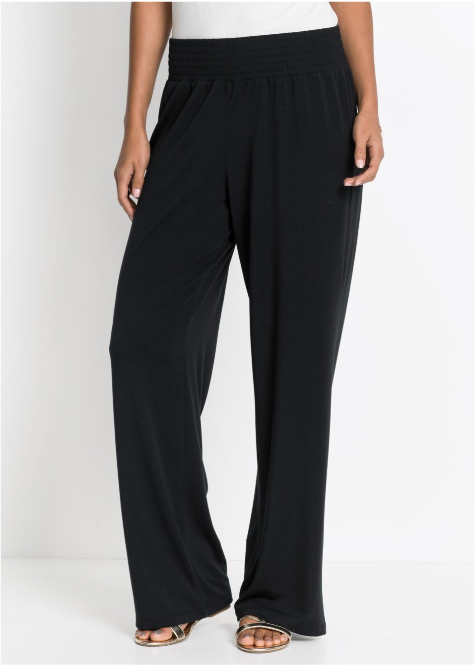 Pantalon palazzo en jersey