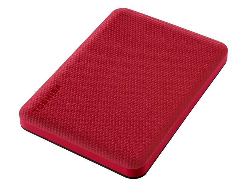 Toshiba Externe Festplatte Canvio Advance 2 TB, Rot Externe Festplatte mit 2 TB