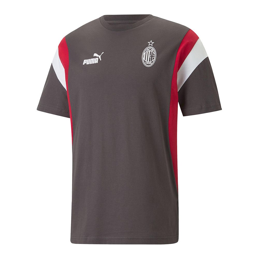 Puma ACM ARCHIVE - Tee-shirt Homme flat dark gray/tango red