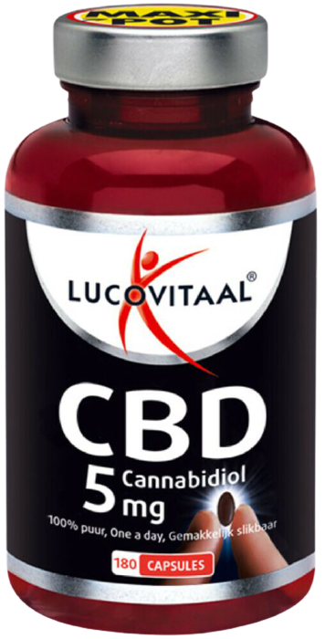 Lucovitaal CBD Cannabidiol 5mg 180 capsules