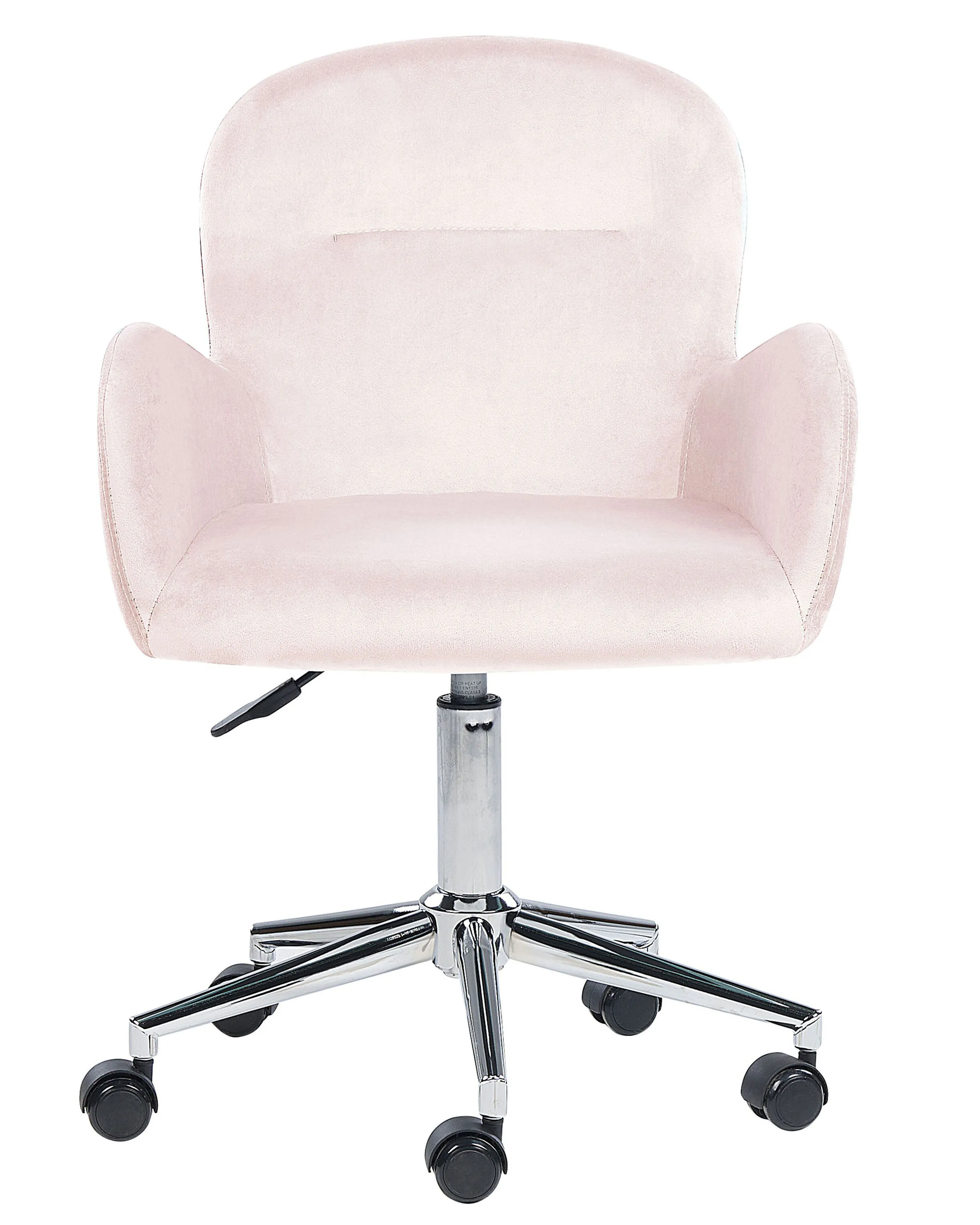 Bureaustoel PRIDDY Fluweel Roze