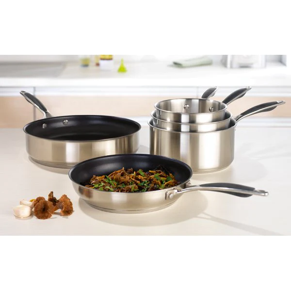Sauteuse antiadhérente inox Excell'Inox 24 cm Mathon