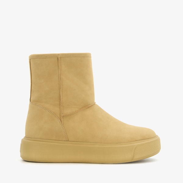 Blue Box dames enkellaarsjes beige