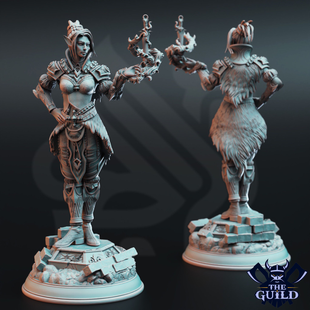 Calanar - Semi-Elfe Agent Psychique 75mm