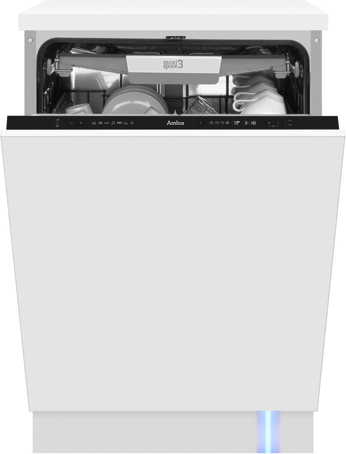 Amica EGSPV 594 400 / VI Geschirrspüler/keine Möbelfront im Lieferumfang enthalten / 14MG / 60cm / 3 Körbe / 7Progr/Auto/OpenDry/BlueDot/AQS/ 40dB / Energieeffizienzklasse B